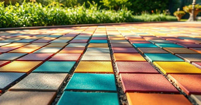 Piso Drenante Colorido: A Solução Ideal para Ambientes Externos Estilosos e Funcionais